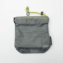 PAAGO WORKS W-Face Stuffbag 1 GRAY パーゴワークス スタッフサック ファーストエイド 登山 キャンプ グレー 新品 未使用_画像2