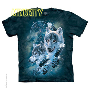 狼Tシャツ DREAMCATCHER WOLF COLLAGE / 男女兼用 / ウルフ / WOLF / オオカミ / おおかみ