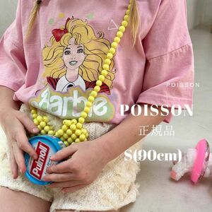 韓国子供服 正規品 韓国ブランド POISSON バービー Tシャツ ピンク こども服