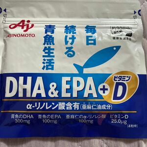 AJINOMOTO 味の素. DHA & EPA＋ビタミンD 120粒　30日分　1袋