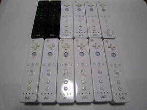Wii リモコン 12個 ( 白 10個 黒 2個 ) ストラップ12個 動作確認済