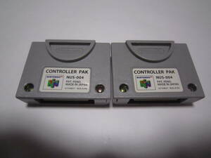 NINTENDO 64 CONTROLLER PAK Nintendo 64 controller pack 2 piece operation goods 