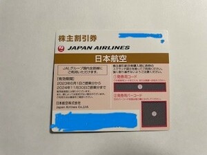 JAL株主優待券１枚　有効期限2024.11.30　番号通知のみ24時間以内可　送料込み