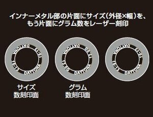 デイトナ DWRウエイトローラー 3.5g×3個 / φ15×12mm　90448