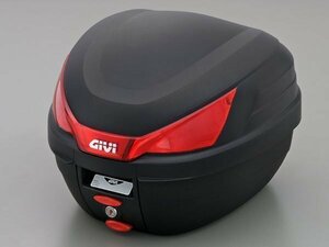 GIVI(ジビ) モノロックケース(トップケース) 未塗装ブラック 容量27L 汎用ベース付き ストップランプなし B27N 78033