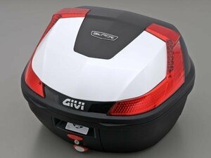 GIVI(ジビ) モノロックケース(トップケース) パールホワイト 汎用ベース付き 37L B37B912 78036