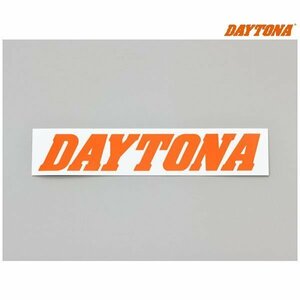 デイトナ DAYTONA ステッカー 角ステッカー 白/オレンジ(文字) 150mm×30mm 21268