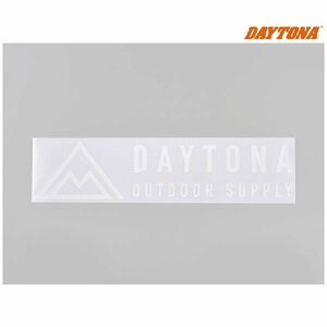 デイトナ DAYTONA OUTDOOR SUPPLY カットステッカー 抜き文字 ホワイト 670mm×155mm 21461