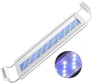 LEDGLE 水槽ライト 8W アクアリウム ライト 30～40CM水槽対応 40LED(5青35白) LED 魚ライト 水槽照明
