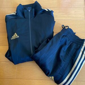 adidas 金 ジャージ 上下