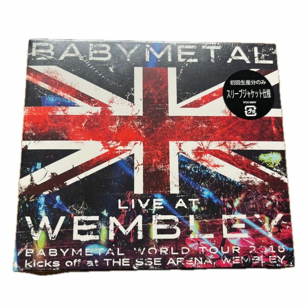 BABYMETAL LIVE AT WEMBLEY LIVE CD 初回生産盤 スリーブジャケット仕様