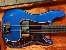 自然なレリック Fender American Original 60s Precision Bass - Lake Placid Blue プレベ フェンダーUSA Custom Shop 62 ピックアップ_画像6