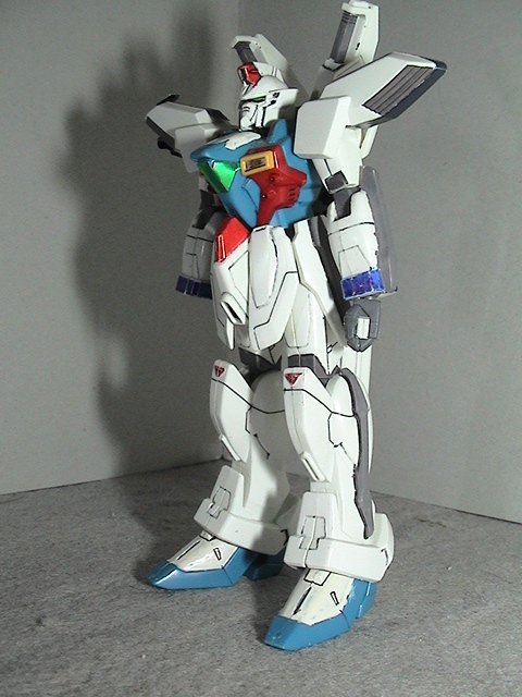 Gunpla HGUC 1/100 Gundam X Semi-painted finished product Used in good condition, character, Gundam, Finished Product