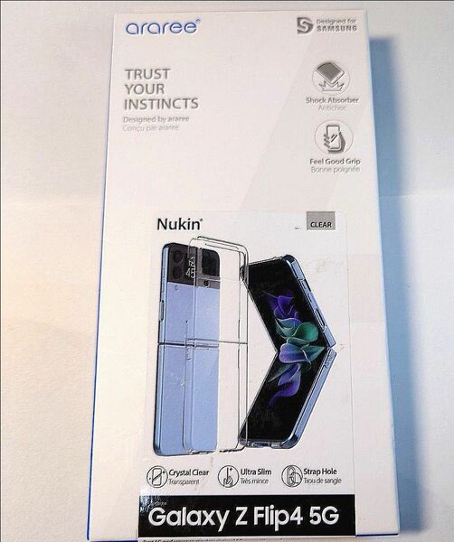 Galaxy Z Flip 4 用 Nukin クリアケース araree