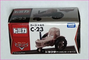 箱難　未使用　カーズ　トミカ　C-23　トラクター (スタンダードタイプ)　廃番品　タカラトミー　ミニカー　CARS TOMICA TRACTOR　保管品