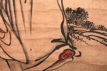 【無盡蔵】【模写】 〈仏画〉明清時期 中国古美術 羅漢の図 巨大幅_画像5