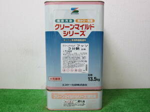 在庫数(2) 油性塗料 ホワイトクリーム色(TO422) 3分つや SK化研 クリーンマイルドフッソ 15kg