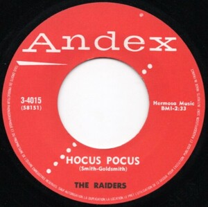 貴重盤 / THE RAIDERS - HOCUS POCUS (1980s REPRO 45') / 1958 Texas Rockabilly , Top Rockin' Club Jivers / ロカビリー