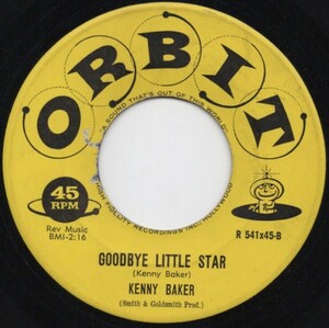 貴重盤 / KENNY BAKER - GOODBYE LITTLE STAR (US オリジナル) 45' / ORBIT MONSTER ROCKABILLY STROLLER / ロカビリー / レコードホップ