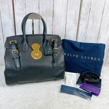 RALPH LAUREN ラルフローレン　リッキーバッグ　2way トートバッグ　A4収納可能_画像1