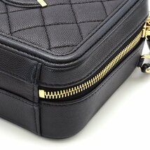 CHANEL シャネル CCフィリグリー 29番台 キャビアスキン ゴールド金具 ブラック ショルダーバッグ【シールカード有り】【中古】【美品】_画像6