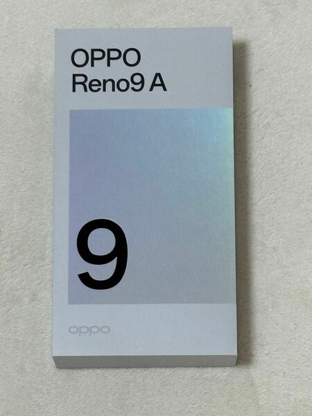 OPPO Reno9 A 本体 2024年4月購入　ムーンホワイト　新品未使用　非喫煙　非ペット