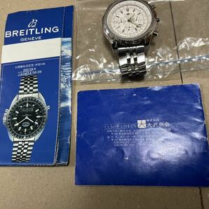 BREITLING ブライトリング BENTLEY ベントレー MOTORS SPECIAL EDITION MODELE DEROSE 白文字盤 腕時計の画像2