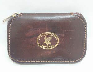 レザーワレット スプーンワレット 革 こげ茶 LEATHERCRAFTS ENGLAND レザークラフト イングランド