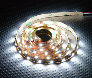 LEDストリップ 1mタイプ　白色光 両面粘着テープ 付き　機体の視認性向上