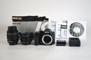 [ прекрасный товар ] Pentax K-S2 черный двойной zoom линзы 18-50 50-200mm принадлежности в наличии 