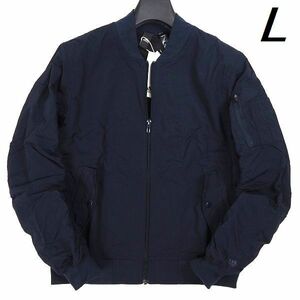 R382 new goods adidas Adidas Golf full Zip window jacket Bomber jacket L navy 