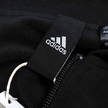 R382 新品 adidas アディダス ゴルフ フルジップ ウインドジャケット ボンバージャケット L ブラック_画像4