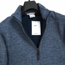 R415 新品 NIKE GOLF ナイキ ゴルフ ドライフィット ハーフジップ ゴルフトップ シャツ Dri-FIT オブシディアン XL _画像2