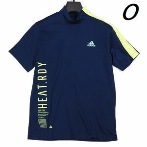 R384 новый товар adidas GOLF Adidas Golf большой Logo короткий рукав mok шея рубашка одежда для гольфа O темно-голубой 