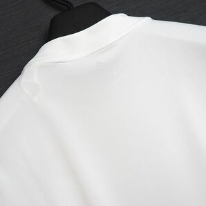 R356 新品 アディダスゴルフ モックネック シャツ 半袖 (サイズ:L) adidas GOLF ゴルフウェア ホワイトの画像4