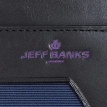 未使用 ジェフバンクス 牛革 定期入れ レザーパスケース JEFF BANKS ネイビー JBP121_画像6