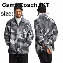 R213 新品 adidas originals グラフィック カモ コーチジャケット アディダスオリジナルス Camo Coach JKT (サイズ：L)_画像2