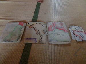 珍品 激レア 日本列島の古地図の断片 超特大 手描き?? 中古品 現状品 レターパックプラス