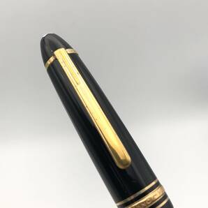 ★E04329/MONTBLANC モンブラン/万年筆/MEISTERSTUCK マイスターシュテュック No.146/ペン先 4810 14K 585/ブラック×ゴールドの画像7