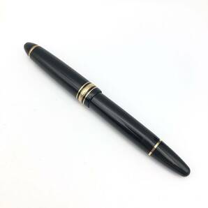 ★E04329/MONTBLANC モンブラン/万年筆/MEISTERSTUCK マイスターシュテュック No.146/ペン先 4810 14K 585/ブラック×ゴールドの画像3