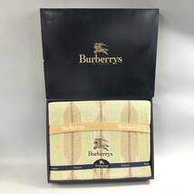 ★E04830【未使用保管品】Burberrys バーバリーズ/タオルケット/綿100%/まとめて/計3点セット/箱付_画像5