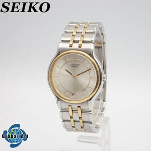 e05034/SEIKO Seiko / Credor / кварц / мужские наручные часы /18KT оправа / комбинированный / циферблат серебряный /8J86-6A00