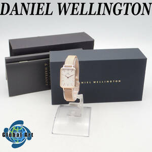 え05059【極美品】Daniel Wellington ダニエルウェリントン/クオーツ/レディース腕時計/文字盤 ホワイト/箱・ケース・取扱説明書付