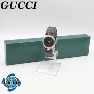 え05061/GUCCI グッチ/クオーツ/メンズ腕時計/文字盤 ブラック/4500M/箱付