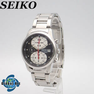 え05099/SEIKO セイコー/クオーツ/メンズ腕時計/100M/クロノグラフ/スモセコ/文字盤 ブラック/7T92-0BM0