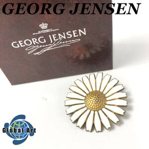 *E05205/GEORG JENSEN George Jensen / брошь /SILVER 925 серебряный / цветок / Дэйзи / полная масса примерно 16.8g/ с ящиком 