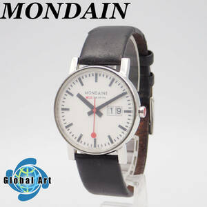 え05157/MONDAIN モンディーン/クオーツ/メンズ腕時計/文字盤 ホワイト/A669.30305.11SBB/ジャンク