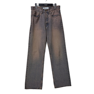 DAIRIKU/ダイリク WASH N’ WEAR Damage Denim Pants　ダメージデニムパンツ サーモンピンク×インディゴ サイズ：27 8047000095409