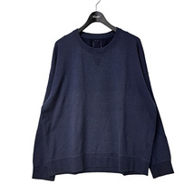 VISVIM/ビズビム 22SS JUMBO SB SWEAT L／S カシミヤ混スウェットトレーナー ネイビー サイズ：4　8047000092866_画像1