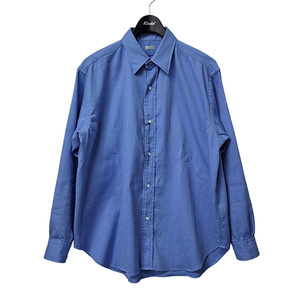 A．PRESSE/アプレッセ 24SS Double Weave Twill Regular Collar Shirt シャツ ブルー サイズ：1 8047000095676